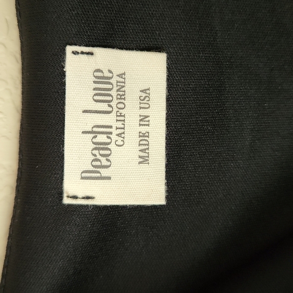 Peach Love Black Dress, Medium - Picture 3 of 6
